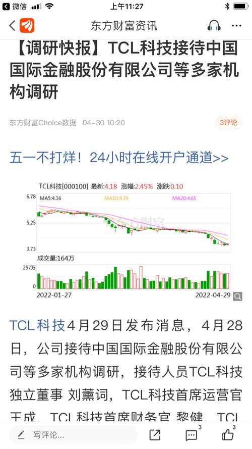 tcl的股票如何