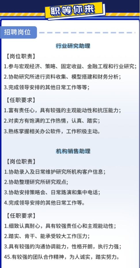 证券招聘怎么招聘信息