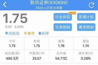 联讯证券佣金怎么样