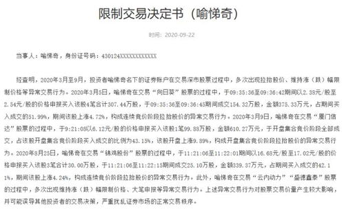 限制买卖证券怎么处罚 限制买卖证券怎么处罚