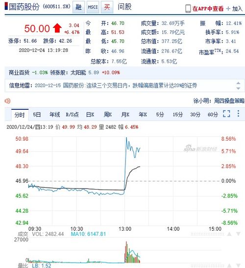 国药的股票如何