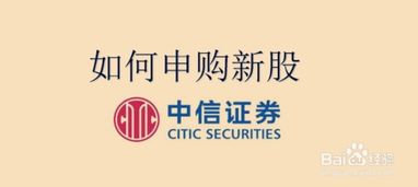 中信证券怎么申购股票